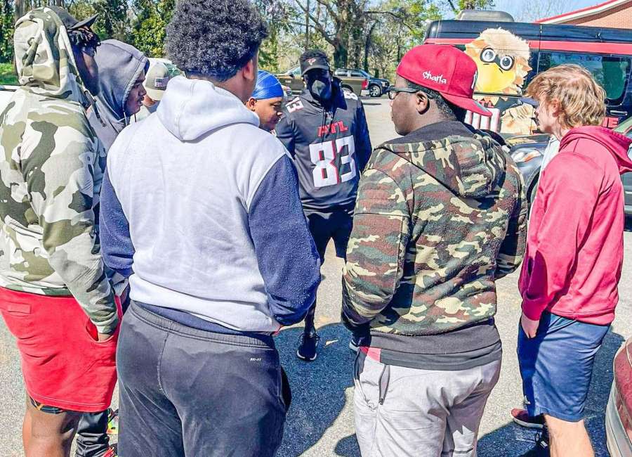 Newnan High football team helping out in aftermath of tornado The