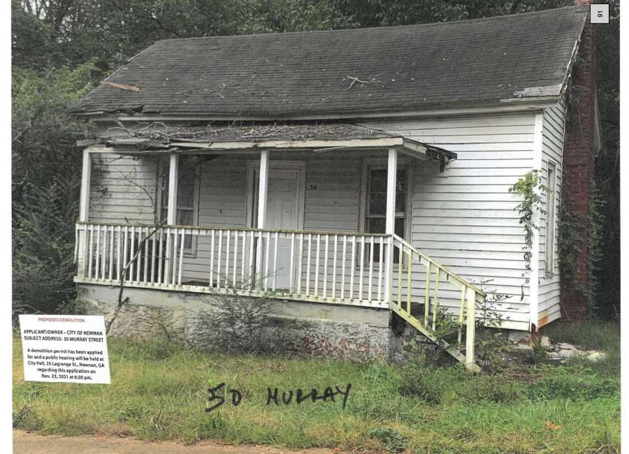 Newnan to tear down Murray Street homes