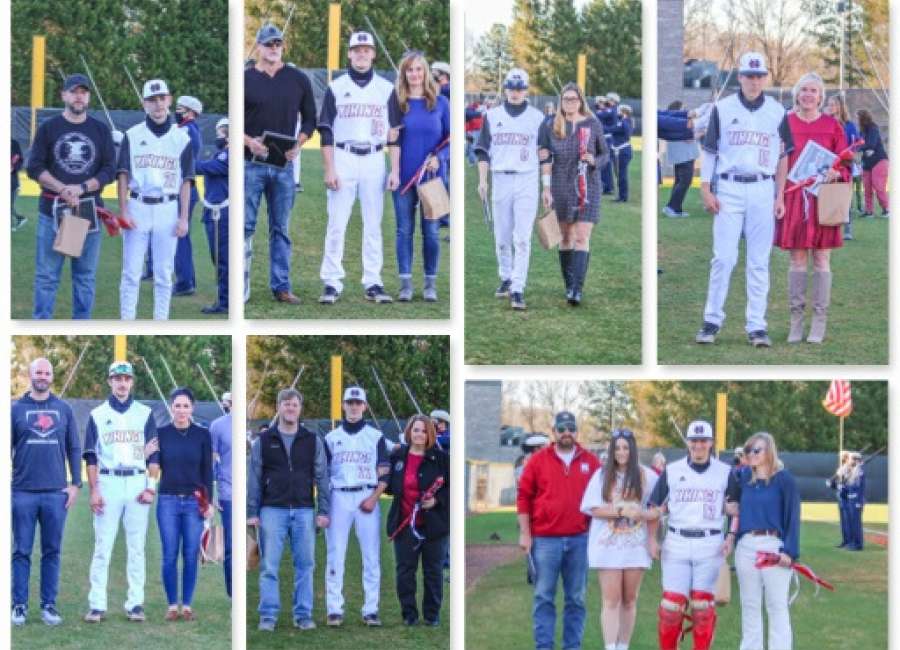 Northgate Vikings baseball team celebrate 2021 senior class