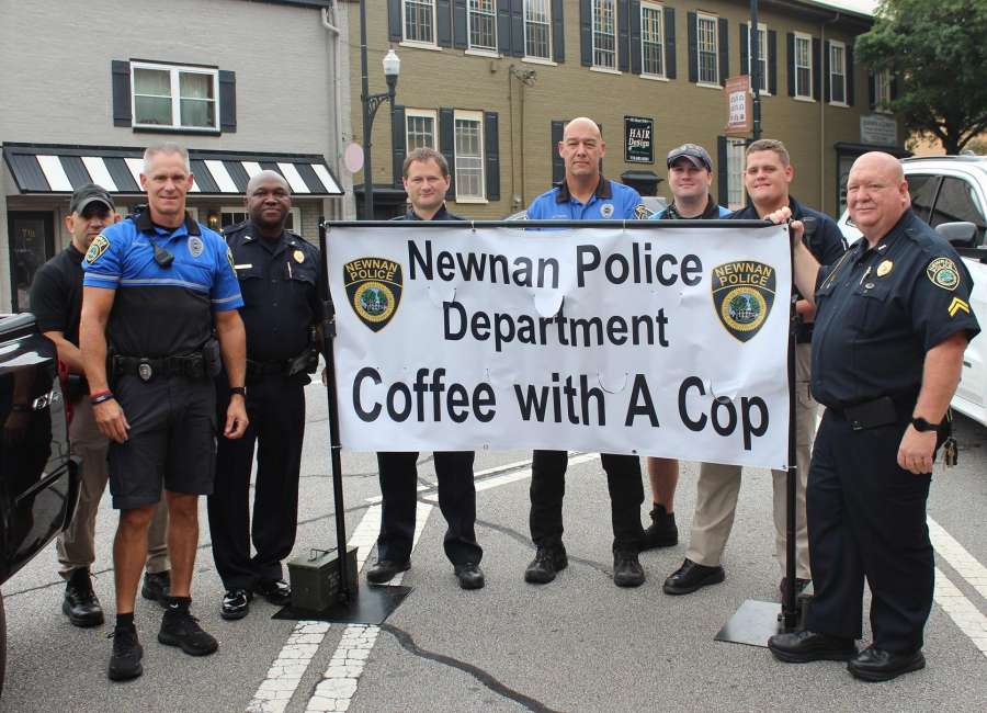 NPD officers engage with residents at Coffee With a Cop