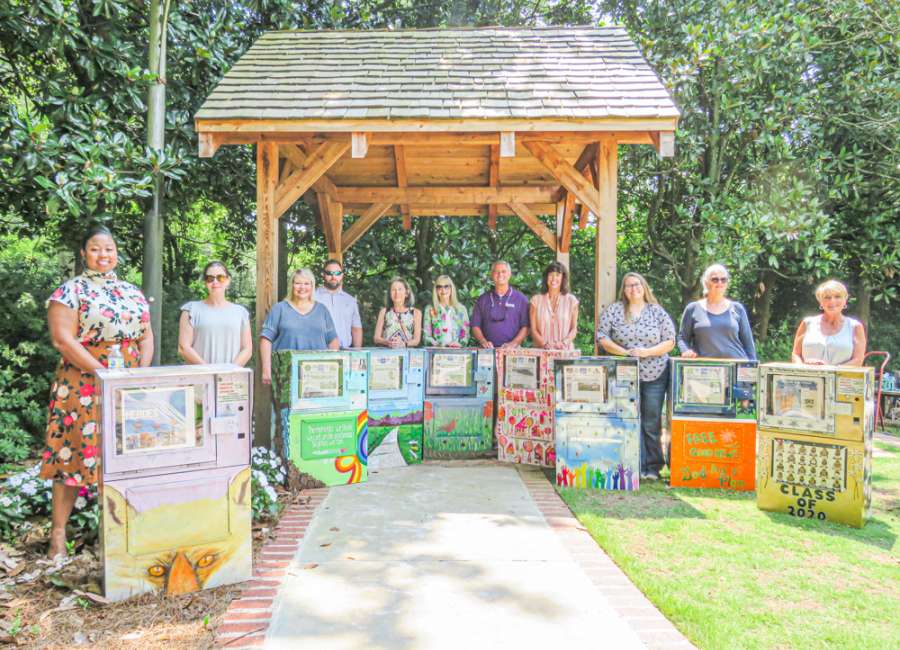 Painted newspaper boxes recently unveiled, sponsorships available