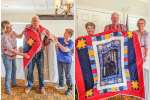 Quilt of Valor presented during Kiwanis meeting