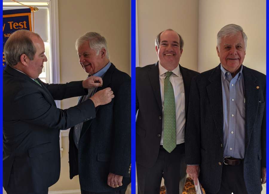 Rotary welcomes newest member, Dr. Lamar Couey