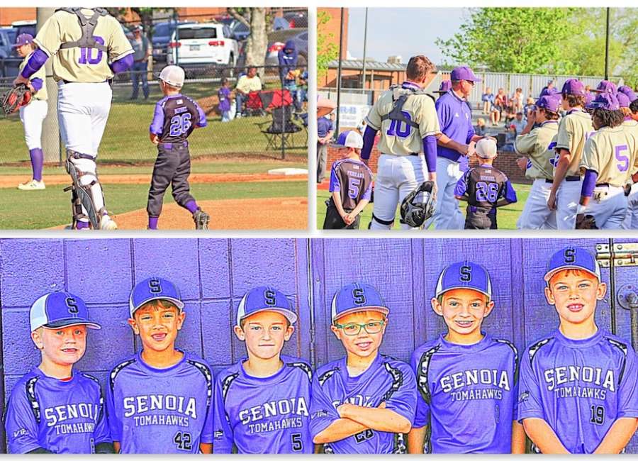 Senoia Tomahawks join the East Coweta Indians during pregame