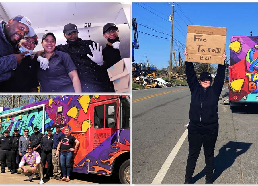 Taco Bell provides free food to disaster relief workers