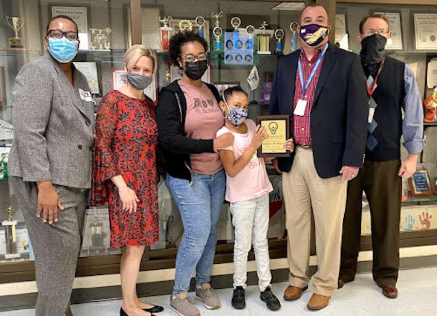 Third grader at Ruth Hill earns gifted student award