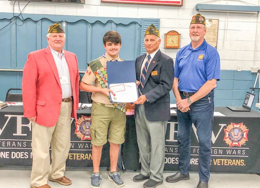 VFW Post 2667 names Montequin Scout of the Year