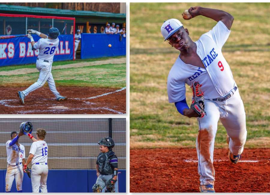 White homers in Heritage baseball scrimmage