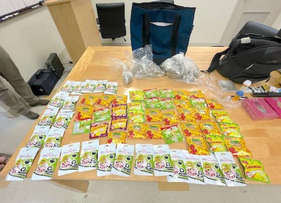 Accused drug dealer spills the tea on himself