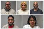 Five charged in suspected shoplifting ring