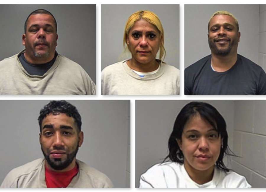 Five charged in suspected shoplifting ring