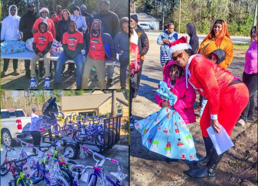 Happy holidays for dozens of kids