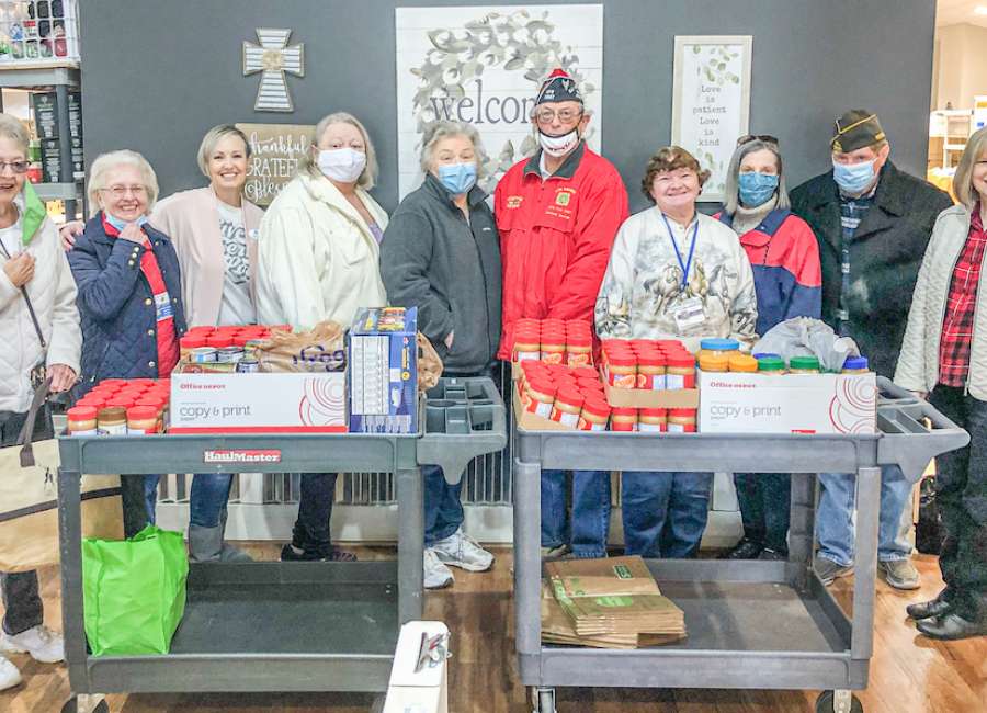 Peanut butter donated to The I-58 Mission