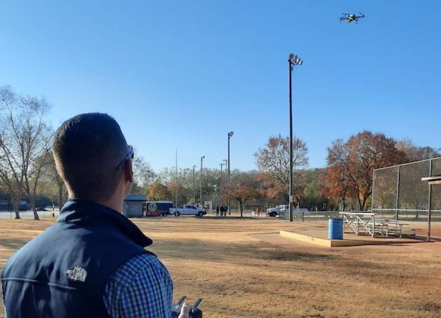 Protecting their own by training with drones
