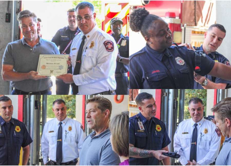 Turin man saves a life, honored by Coweta Fire