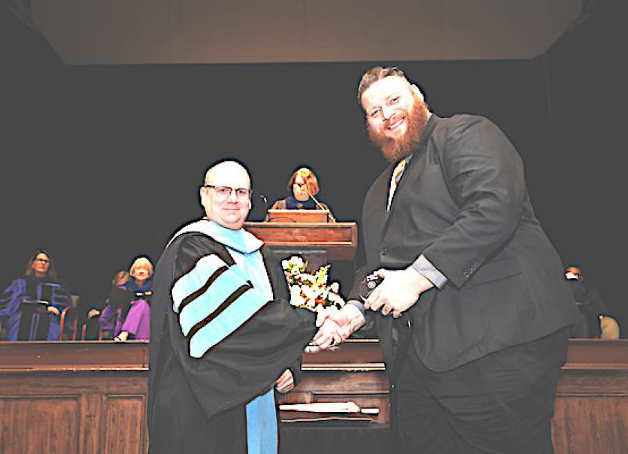 Waldrop outstanding graduate student at Mercer